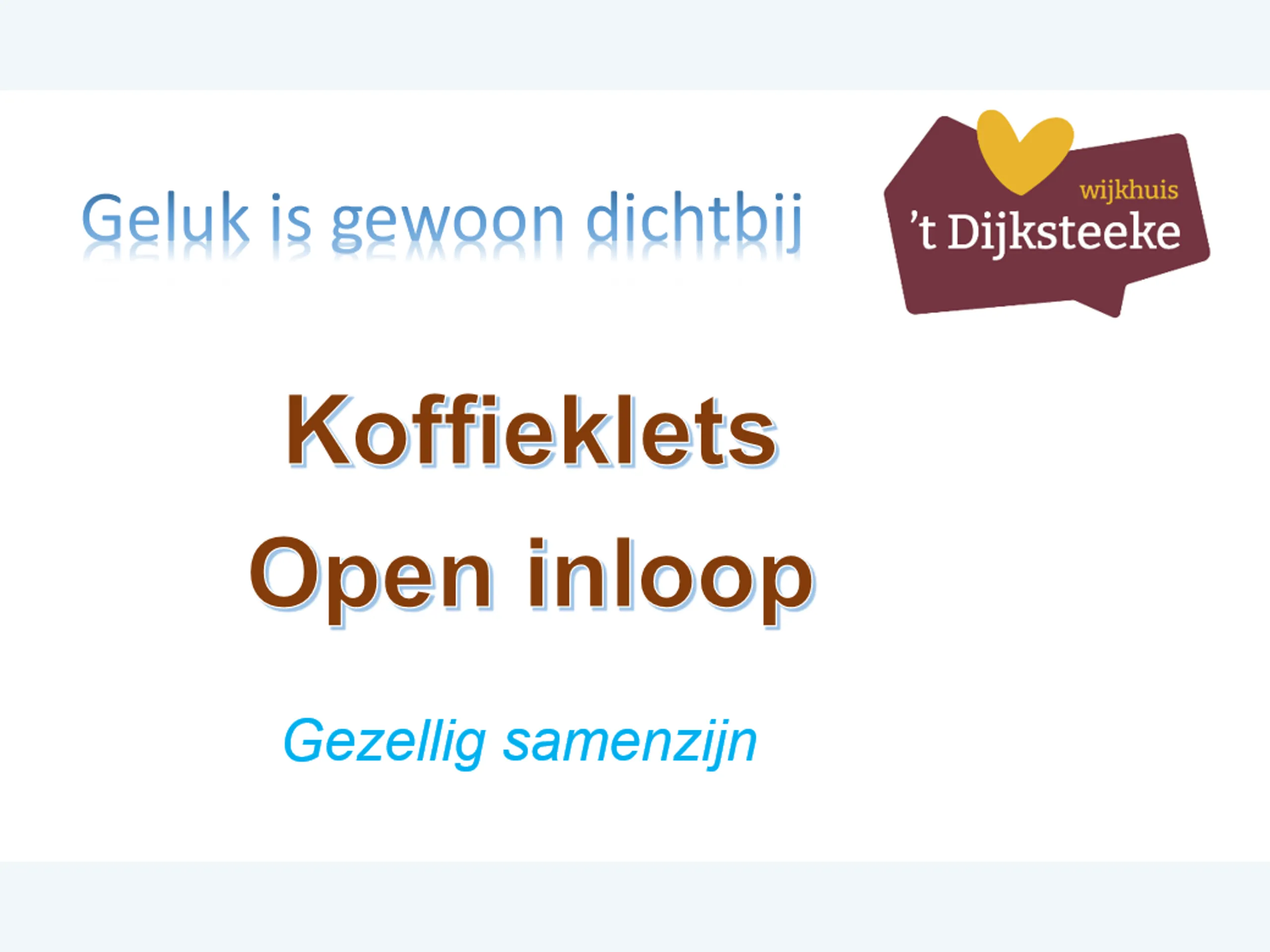 Afbeelding voor activiteit: Koffieklets