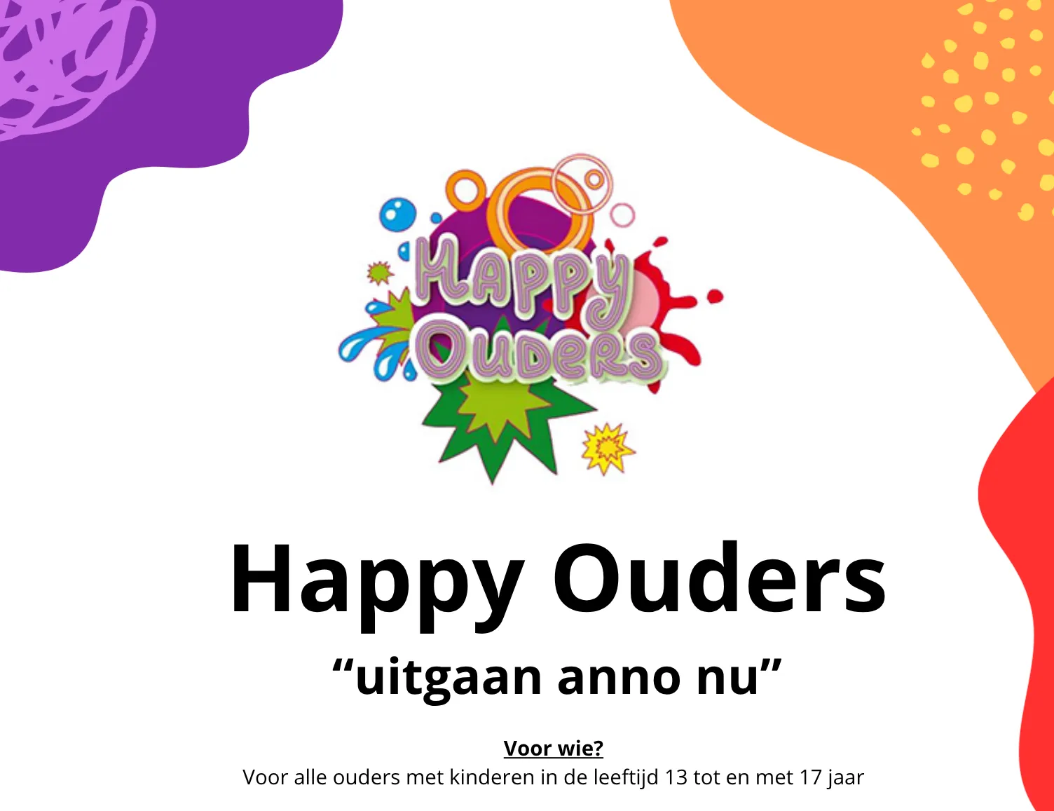Afbeelding voor activiteit: Ouderavond Happy Ouders