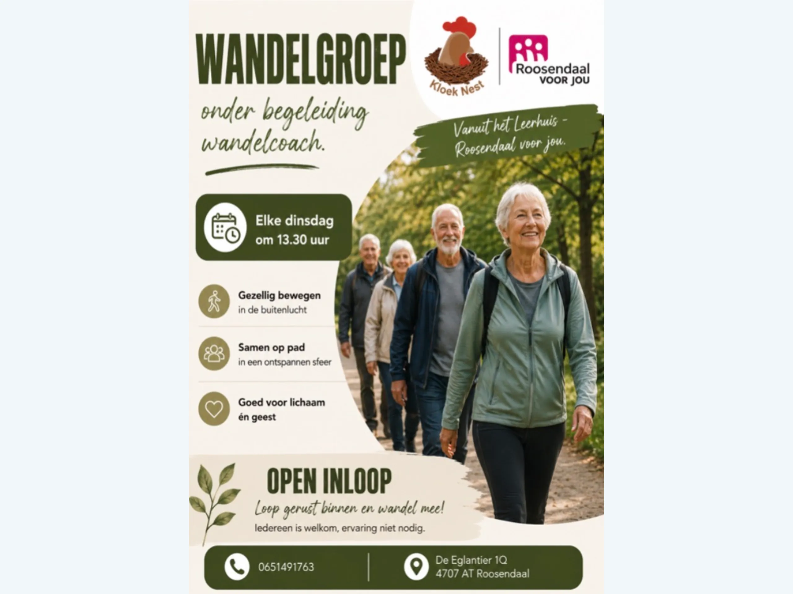 Afbeelding voor activiteit: Wandelgroep