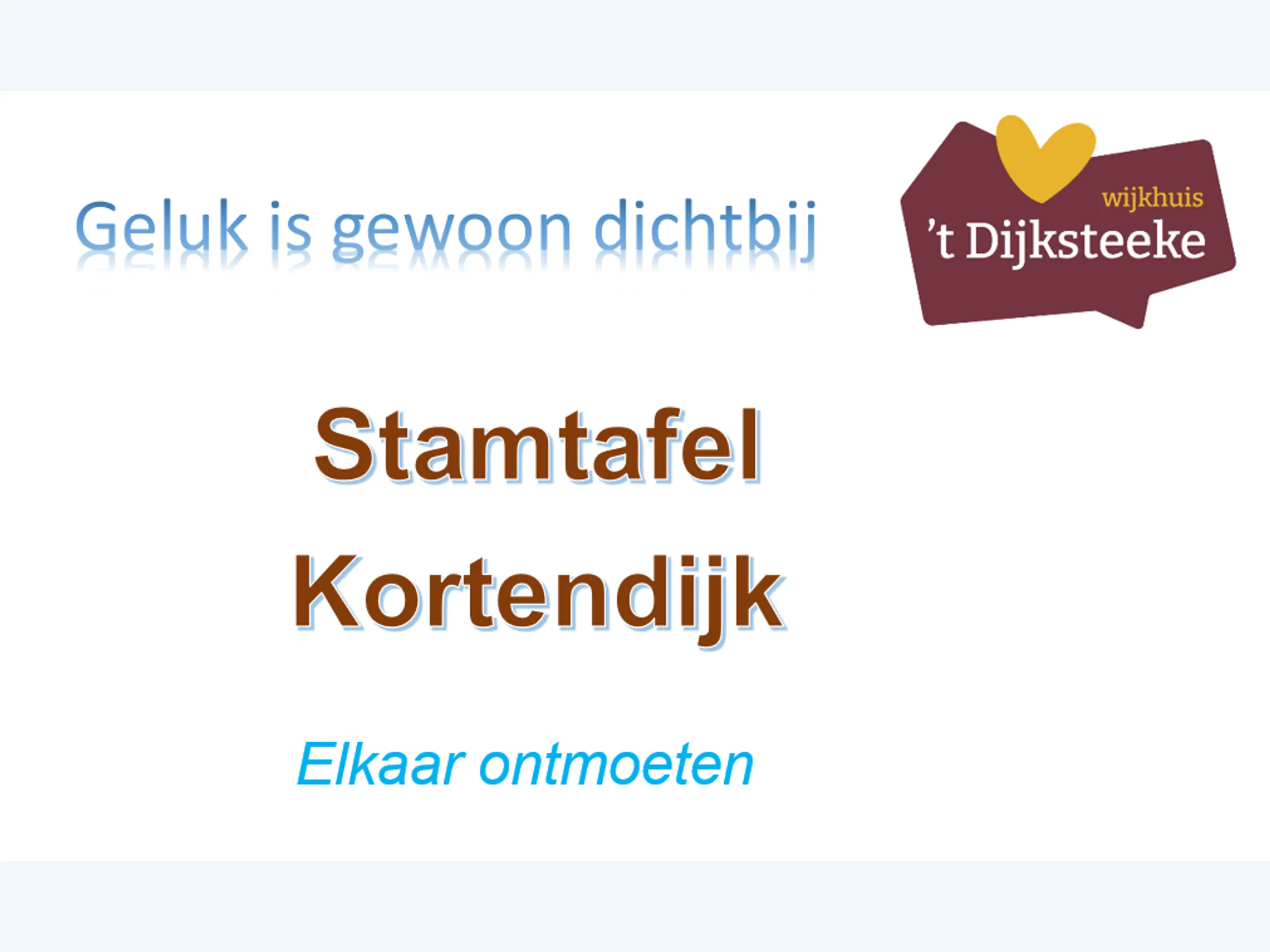 Afbeelding voor activiteit: Stamtafel