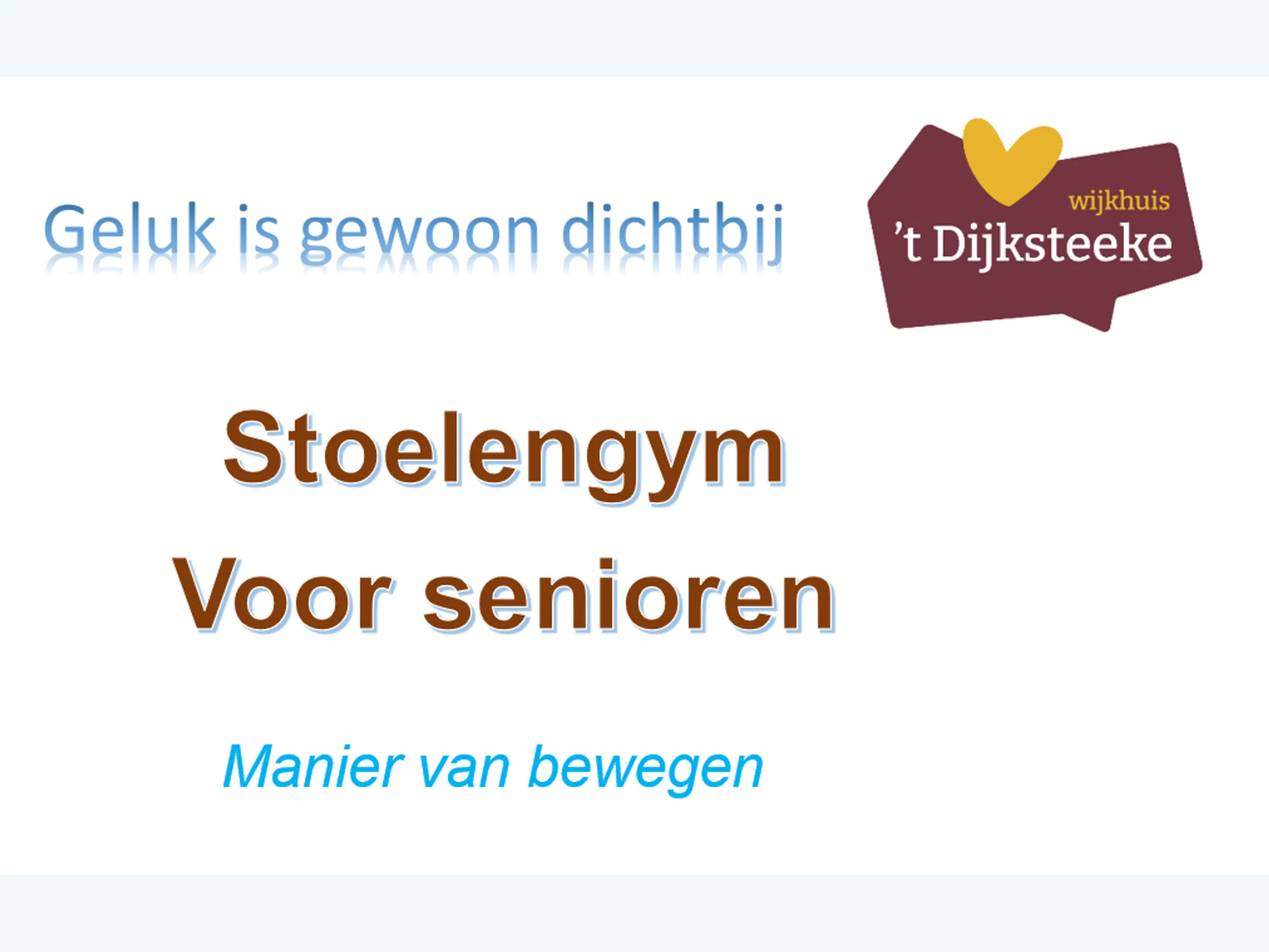 Afbeelding voor activiteit: Stoelengym voor senioren