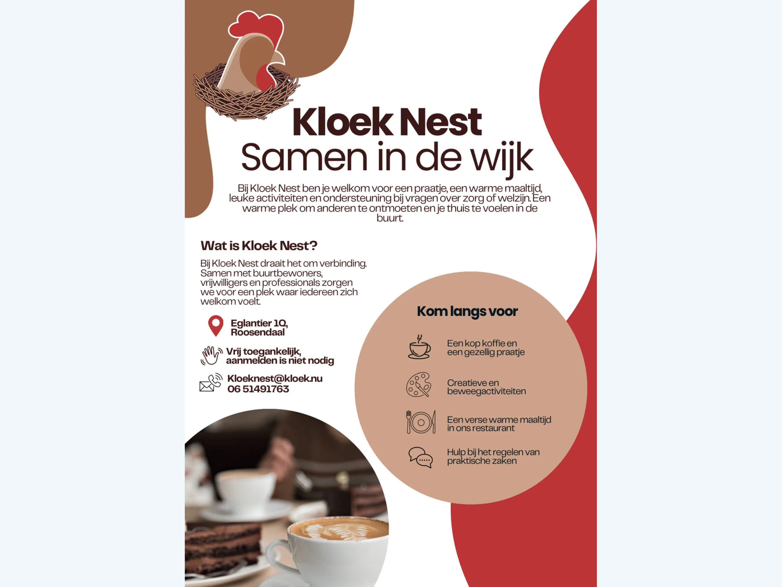 Afbeelding voor activiteit: Kloek Nest inloophuis.