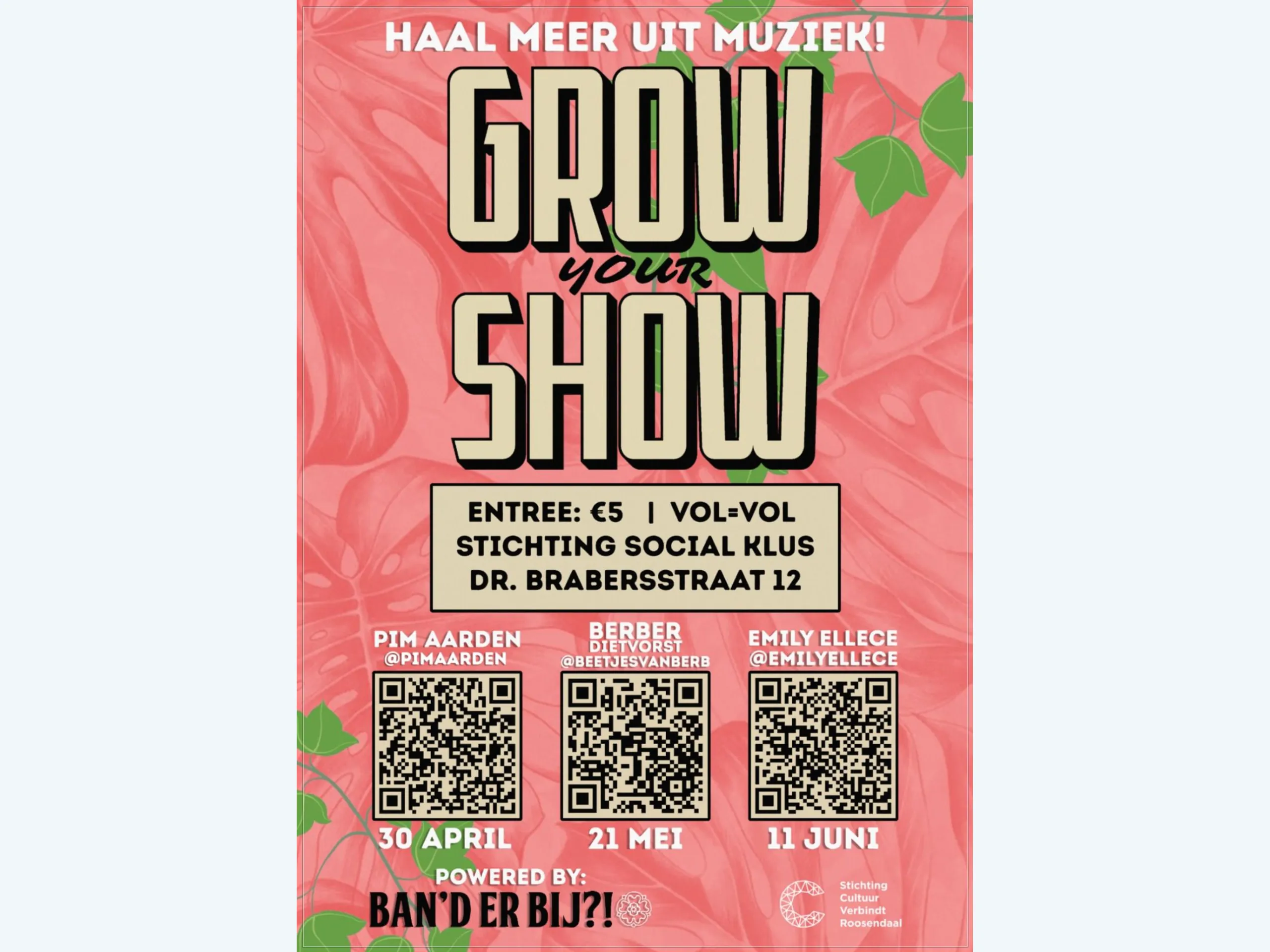 Afbeelding voor activiteit: GROW YOUR SHOW