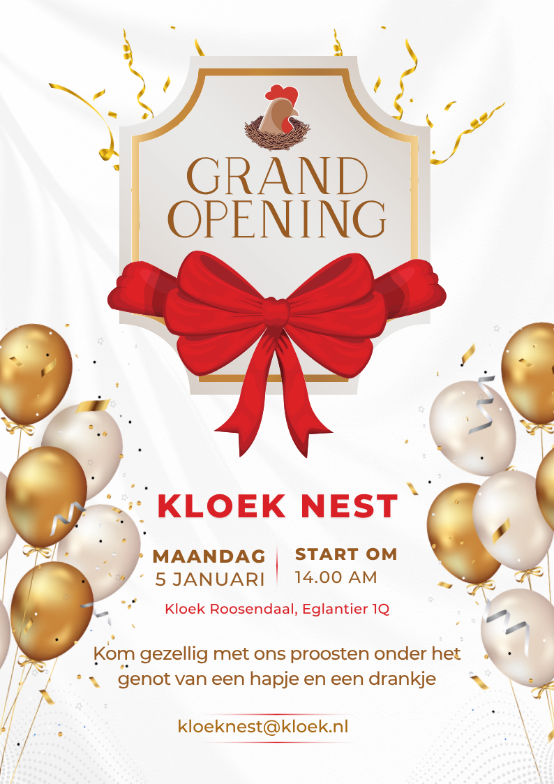 Afbeelding voor activiteit: Officiële opening Kloek Nest